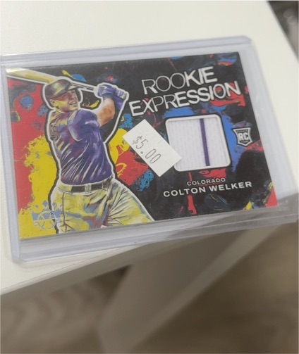 2022 Panini Diamond Kings Rookie Expression Relics #RE-CO Colton Welker — front
