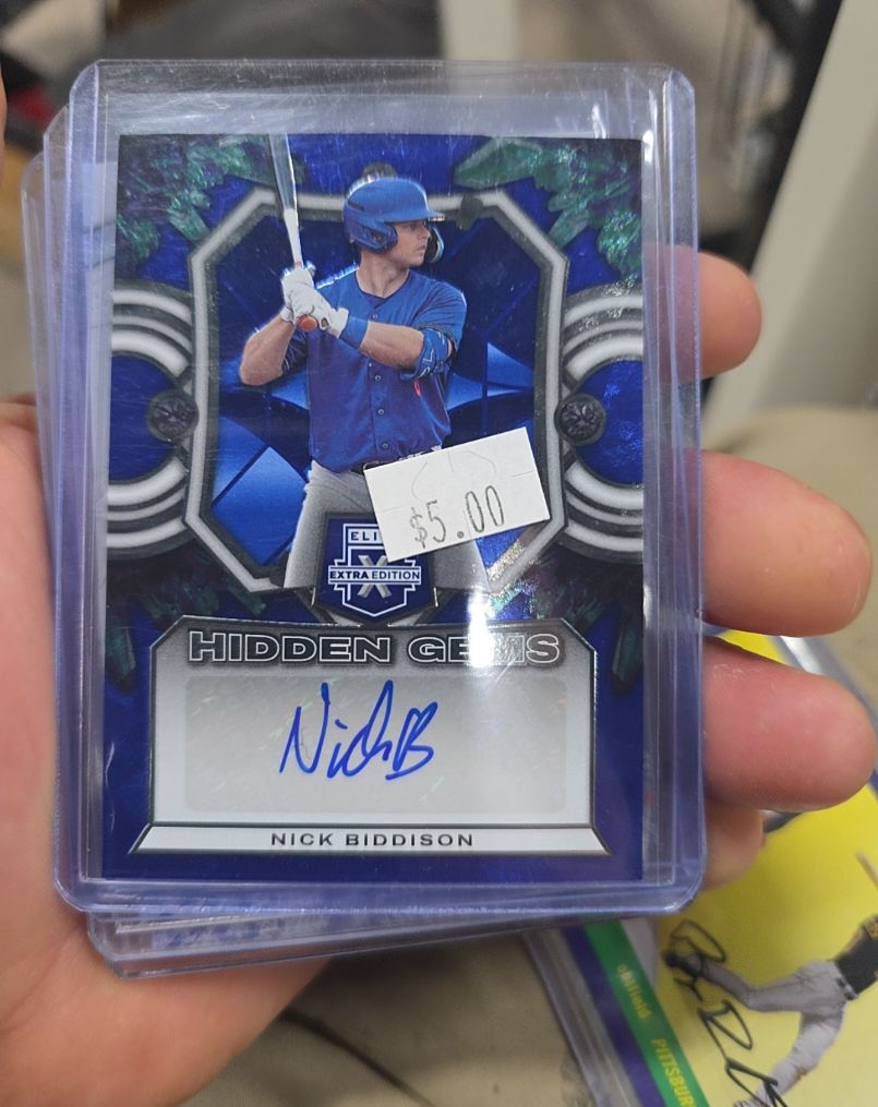 2023 Panini Elite Extra Edition #HG-NBD Nick Biddison Hidden Gems — front