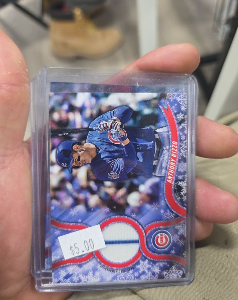 2018 Topps Holiday #R-AR Anthony Rizzo — front