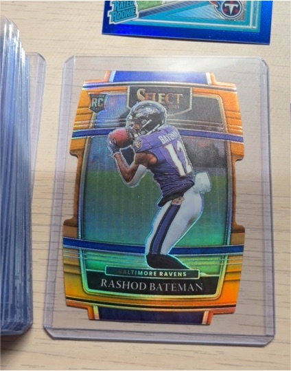 2021 Panini Select #55 Rashod Bateman — front