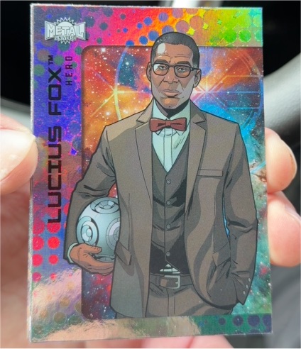 2025 Skybox Metal Universe Batman #61 Lucius Fox — front