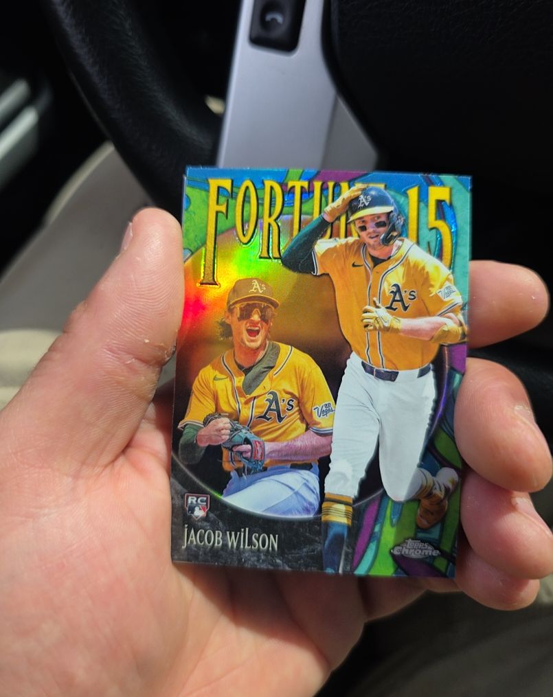 2025 Topps Chrome Update Fortune 15 #F15-18 Jacob Wilson — front