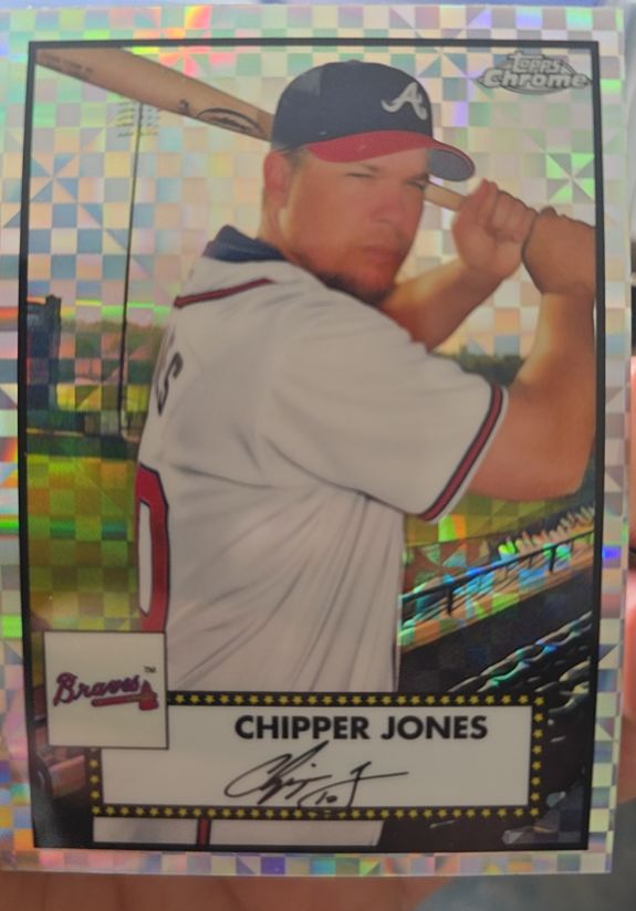 2021 Topps Chrome Platinum Anniversary #680 Chipper Jones — front