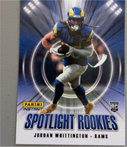2024 Panini Instant Spotlight Rookies #SR-28 Jordan Whittington — front