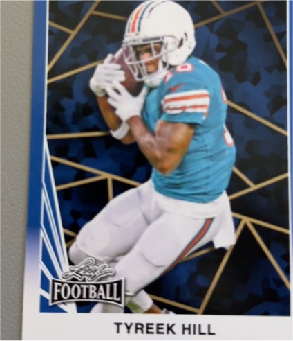 2024 Leaf Football Tyreek Hill — front