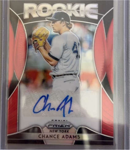 2019 Panini Prizm #RA-CA Chance Adams Rookie Autograph — front