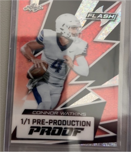 2024 Leaf Flash #1/1 Connor Watkins Pre-Production Proof — front