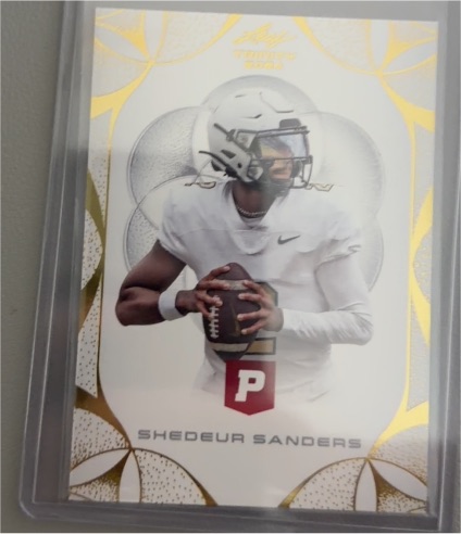 2024 Leaf Trinity #P Shedeur Sanders — front