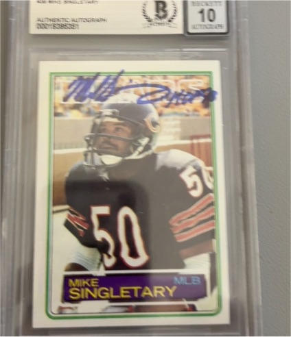 1983 Topps #38 Mike Singletary — front