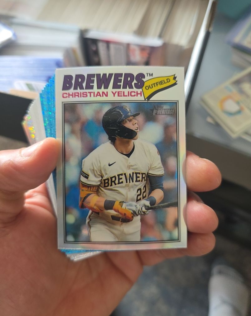 2026 Topps Heritage #332 Christian Yelich — front