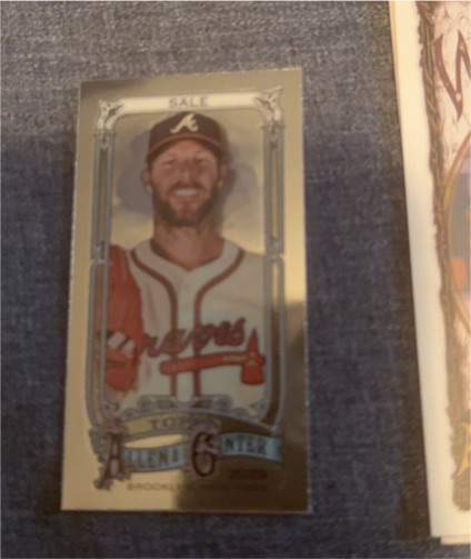 2025 Topps Allen & Ginter #144 Chris Sale Chrome Mini — front