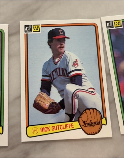 1983 Donruss #72 Rick Sutcliffe — front