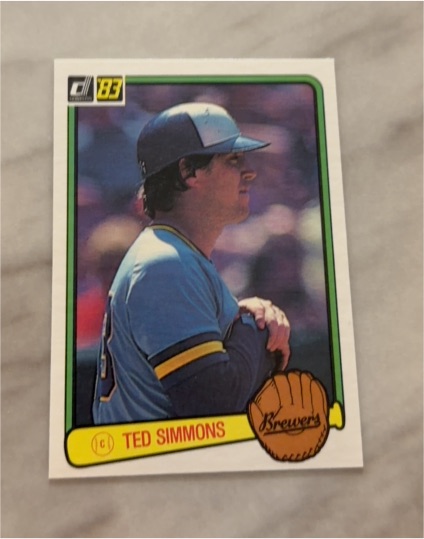 1983 Donruss #332 Ted Simmons — front