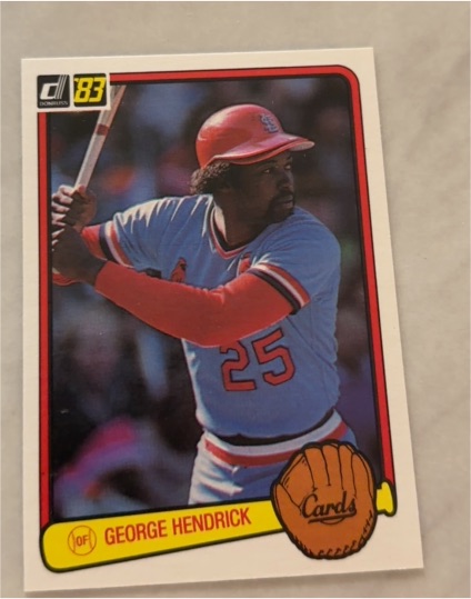 1983 Donruss #404 George Hendrick — front