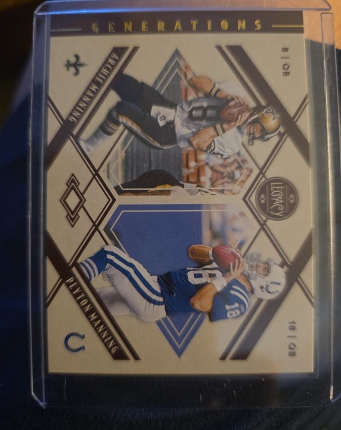 2021 Panini Legacy Generations #G-5 Archie Manning / Peyton Manning — front