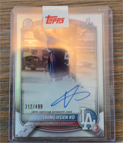 2025 Bowman Chrome #BCP-224 Ching-Hsien Ko — front