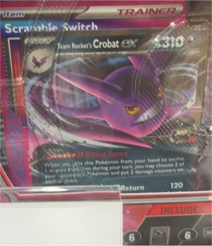 2022 Pokémon SV10: Destined Rivals #122 Team Rocket's Crobat ex — front