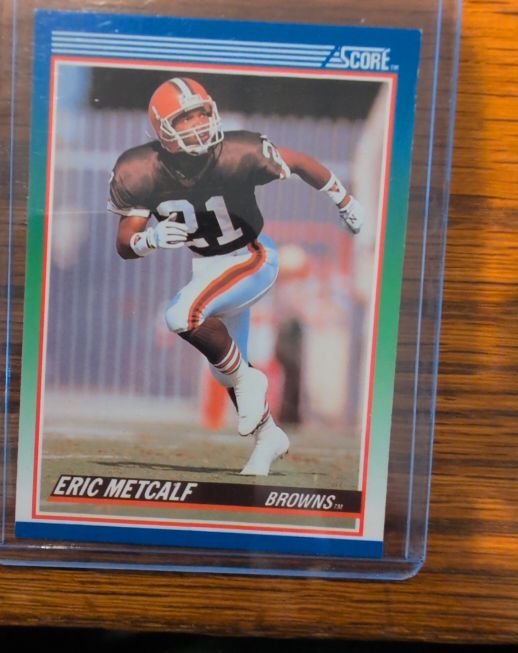 1990 Score #30 Eric Metcalf Cleveland Browns — front