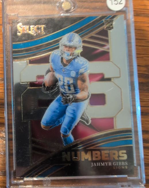 2023 Panini Select #NMB-JGI Jahmyr Gibbs Numbers — front
