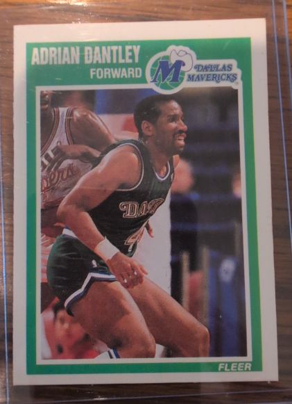 1989-90 Fleer #33 Adrian Dantley — front