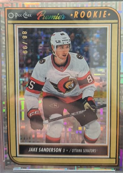 2022-23 O-Pee-Chee Premier #88 Jake Sanderson Rookie — front