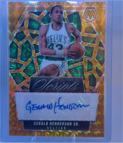 2024-25 Panini Mosaic #MS-GHS Gerald Henderson Sr. Scripts — front