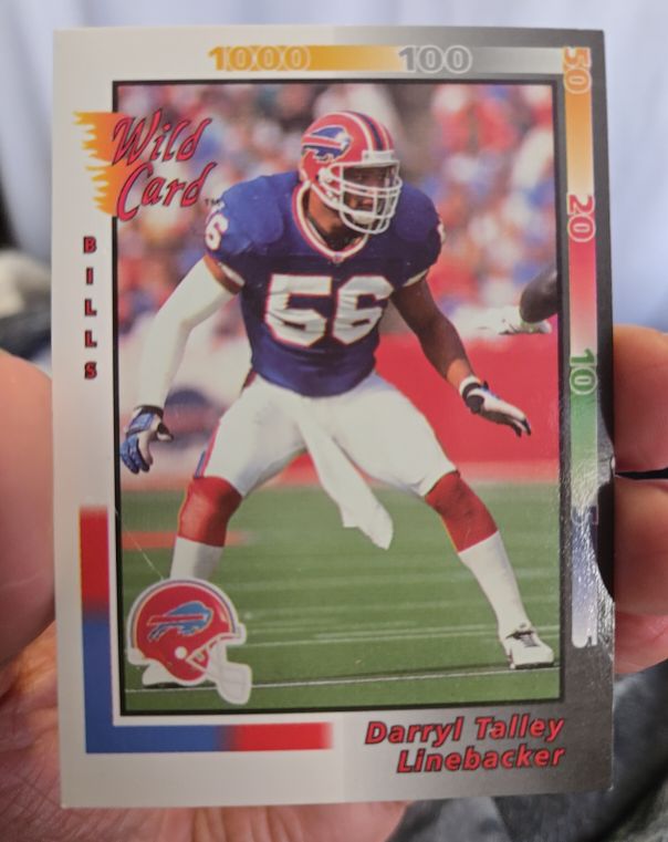 1992 Wild Card #206 Darryl Talley — front