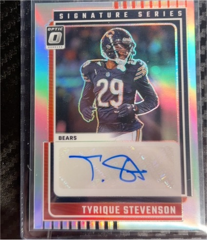 2025 Panini Donruss Optic #SSH-TS Tyrique Stevenson Signature Series Auto Bears — front