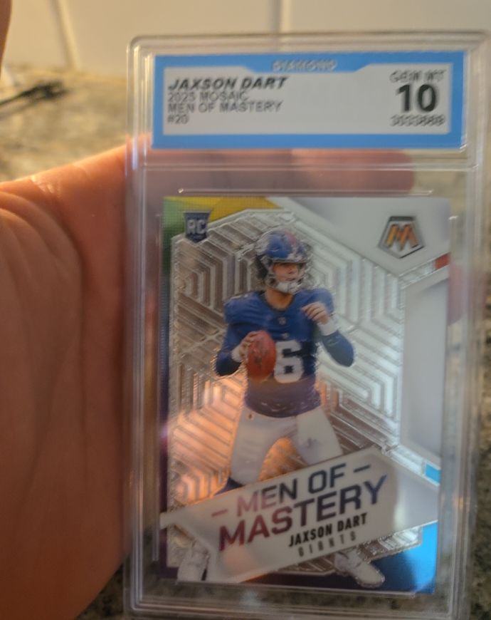 2025 Panini Mosaic #20 Jaxson Dart Men of Mastery — front
