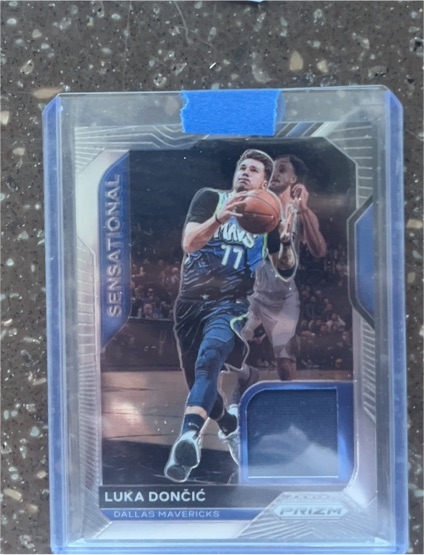 2020-21 Panini Prizm Sensational Swatches #SSW-LUK Luka Dončić — front