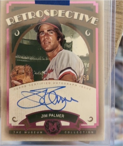 2025 Topps Museum Collection #RS-JP Jim Palmer Retrospective Signatures — front