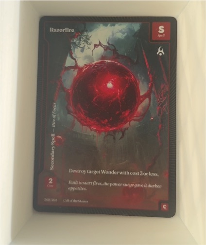 Wonders of the First #368/402 Razorfire — front
