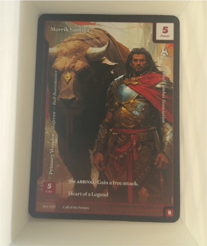 2025 Call of the Stones #189 Merrik Santiga — front