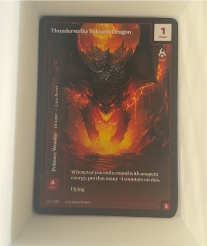 Thunderstrike Volcanic Dragon Call of the Stones — front
