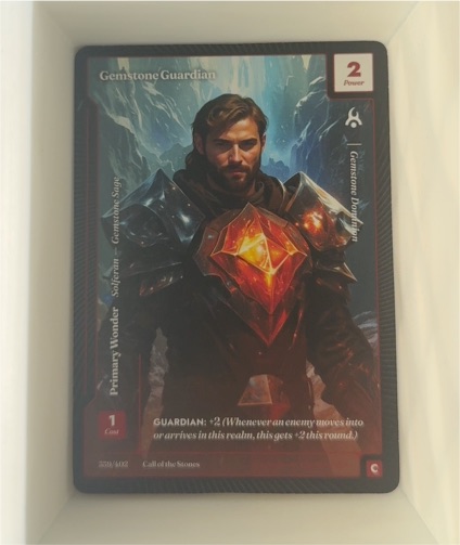 Call of the Stones #205 Gemstone Guardian — front