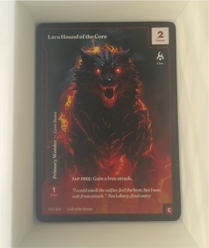 Wonders of the First #352 Lava Hound of the Core — front
