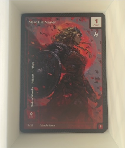 Wonders of the First Mead Hall Master Token T-014 — front