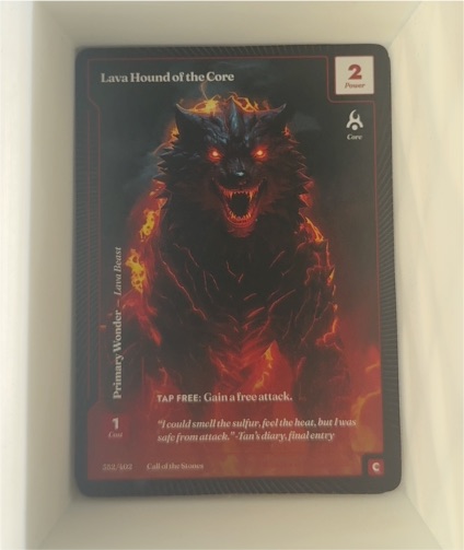 Call of the Stones #352 Lava Hound of the Core — front