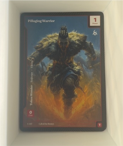 2024 Wonders Of The First #T-017 Pillaging Warrior — front