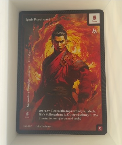 Call of the Stones #349 Ignis Pyreheart — front