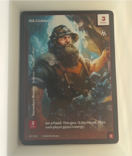 Call of the Stones Mik Gishlac #357 — front