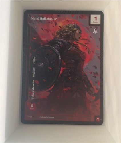 Wonders of the First 2025 T-014 Mead Hall Master Token — front