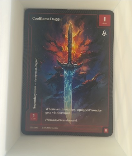 Call of the Stones Coolflame Dagger #21 — front