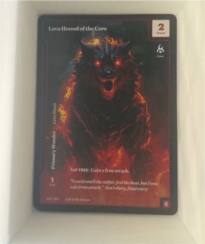 Wonders of the First #352 Lava Hound of the Core — front