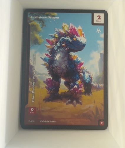 Wonders of the First Call of the Seasons #T-009 Gemstone Dragon Token — front