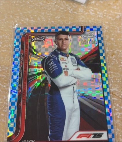2025 Topps Chrome #12 Isack Hadjar — front