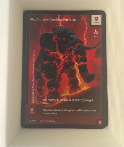 Wonders of the First #115 Slagfoot the Crushing Furnace — front