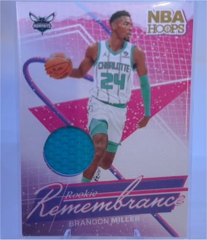 2024-25 Panini NBA Hoops Rookie Remembrance #RR-BMH Brandon Miller — front