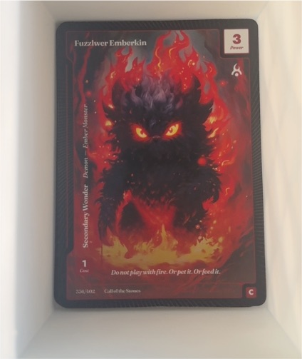 Wonders of the First #336 Fuzzlwer Emberkin — front