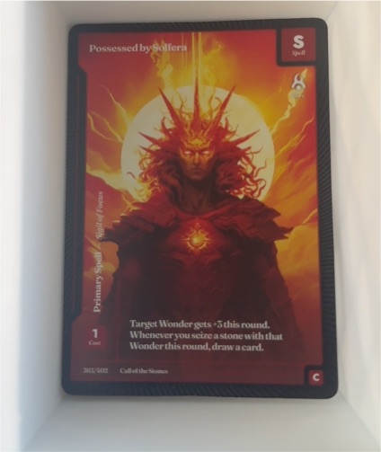 2025 Wonders of the First #365 Possessed by Solfera — front